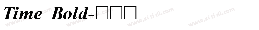 Time Bold字体转换